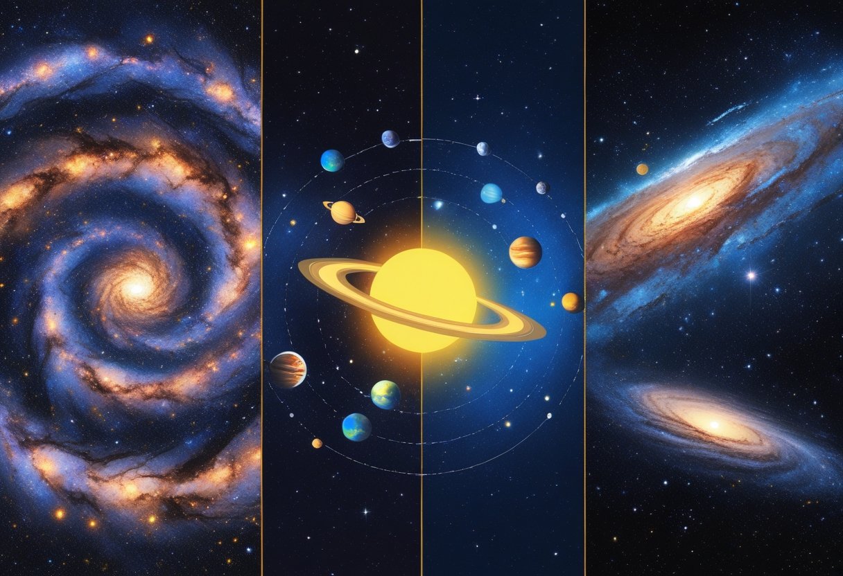 The Difference Between a Galaxy, Solar System, and Universe Explained